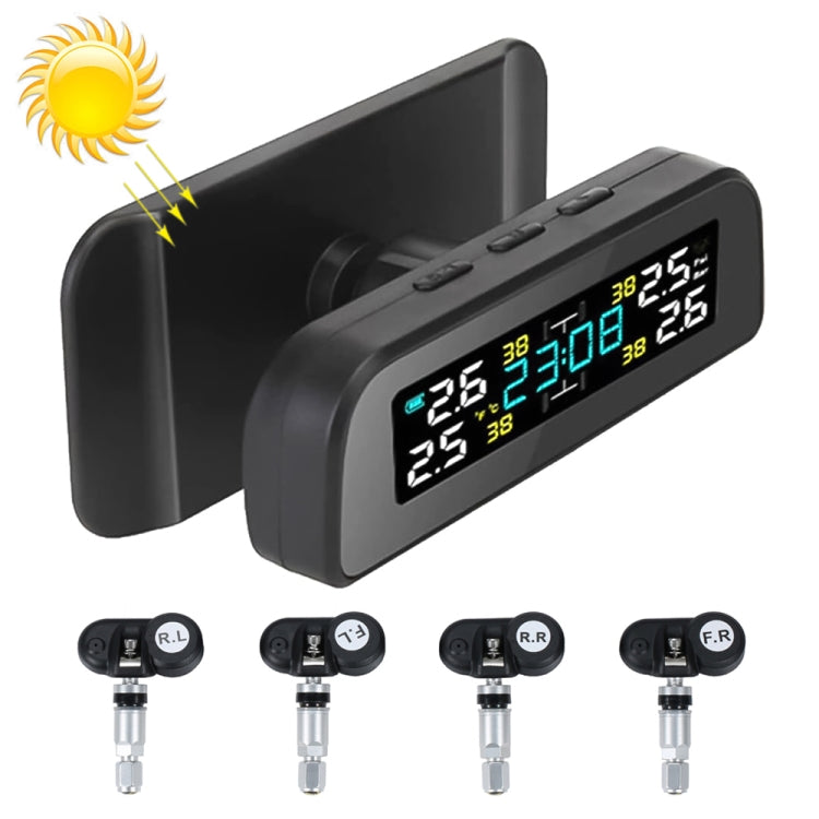 TY17 Car Built-in High Precision Solar Charging Tire Pressure Monitoring System TPMS - Tire Pressure Gauges by PMC Jewellery | Online Shopping South Africa | PMC Jewellery | Buy Now Pay Later Mobicred