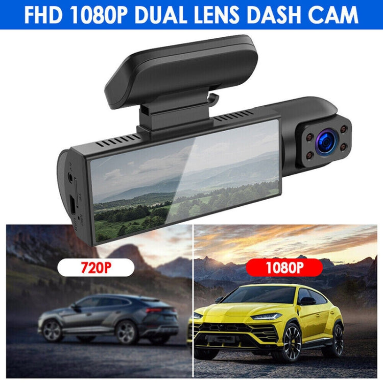 3.16 inch 1080P HD Night Vision Front and Inside Dual Lenses Driving Recorder - Car DVRs by PMC TechLife | Online Shopping South Africa | PMC TechLife | Buy Now Pay Later Mobicred