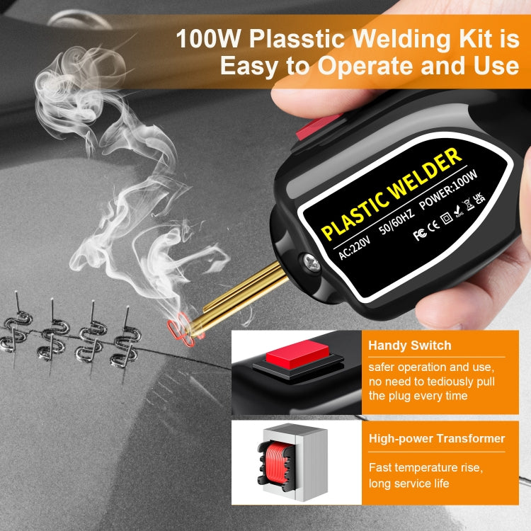 Hot Stapler Plastic Welding Machine Car Bumper Repair Kit Plier, EU Plug - Hand Tool Sets by PMC Jewellery | Online Shopping South Africa | PMC Jewellery