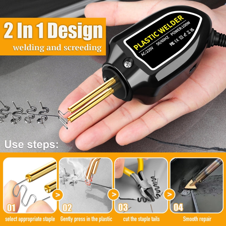 Hot Stapler Plastic Welding Machine Car Bumper Repair Kit Plier, UK Plug - Hand Tool Sets by PMC Jewellery | Online Shopping South Africa | PMC Jewellery | Buy Now Pay Later Mobicred