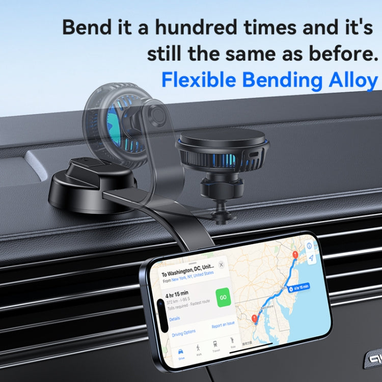 Yesido C311 Semiconductor Cooling 15W Magnetic Wireless Charging Car Holder (Black) - free shipping - PMC TechLife - Order now!