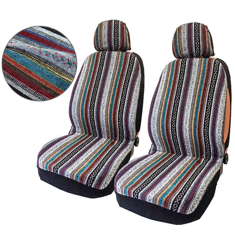 TIROL T25941 General Car Ethnic Style Double Front Seat Protective Cover - free shipping - PMC TechLife - Order now!