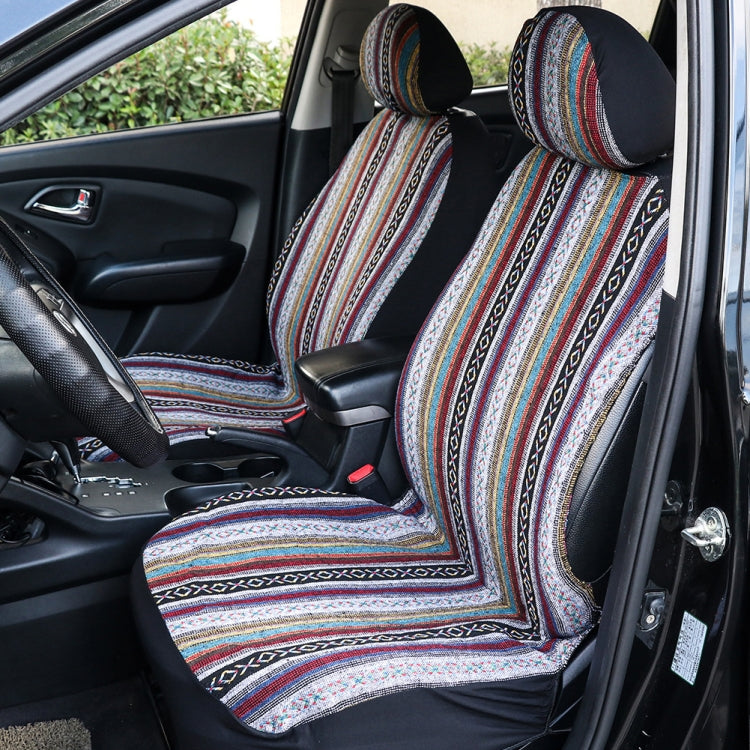 TIROL T25941 General Car Ethnic Style Double Front Seat Protective Cover - Seat Accessories by TIROL | Online Shopping South Africa | PMC Jewellery | Buy Now Pay Later Mobicred