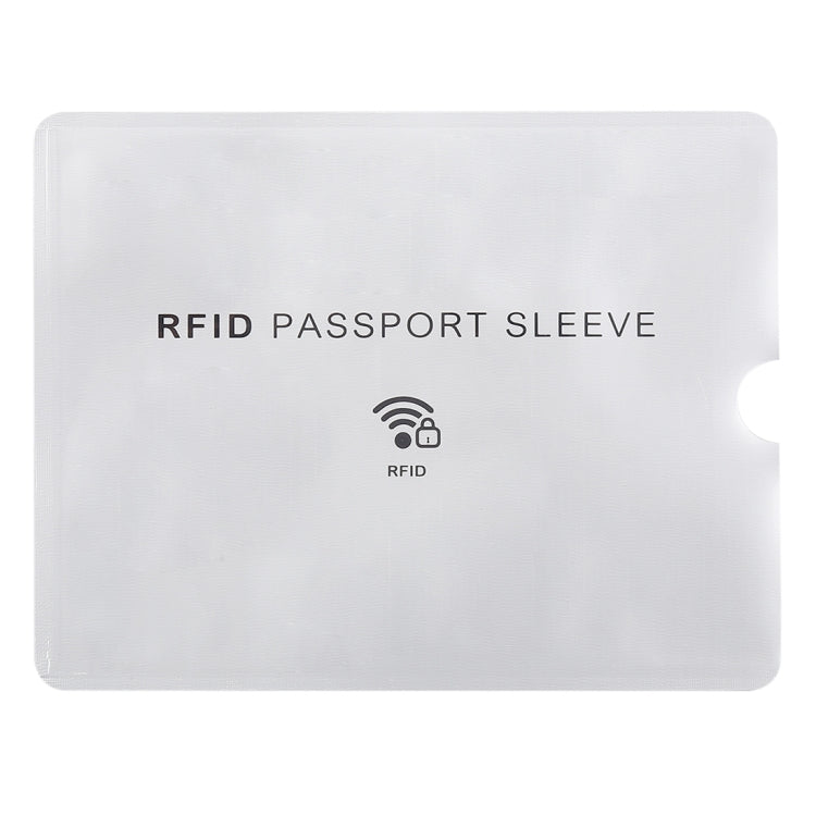 100pcs Aluminum Foil Anti Theft RFID Blocking Sleeve Passport Passbook Protector, Size: 13.5*10.5cm - Antimagnetic RFID Package by PMC Jewellery | Online Shopping South Africa | PMC Jewellery | Buy Now Pay Later Mobicred