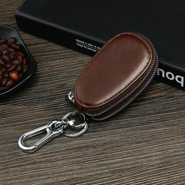 TP-9006 Double-deck Multi-function Car Key Bag(Coffee) - Car Key Cases by PMC TechLife | Online Shopping South Africa | PMC TechLife | Buy Now Pay Later Mobicred