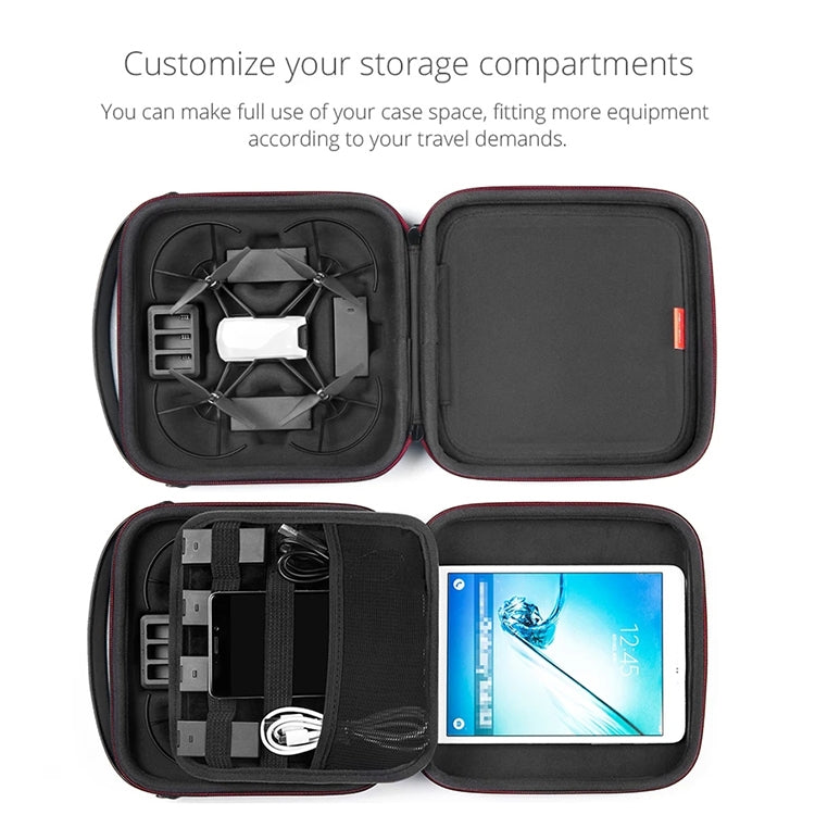 PGYTECH Portable PU Nylon EVA Storage Bag for DJI TELLO(Black) - Bags by PGYTECH | Online Shopping South Africa | PMC Jewellery | Buy Now Pay Later Mobicred