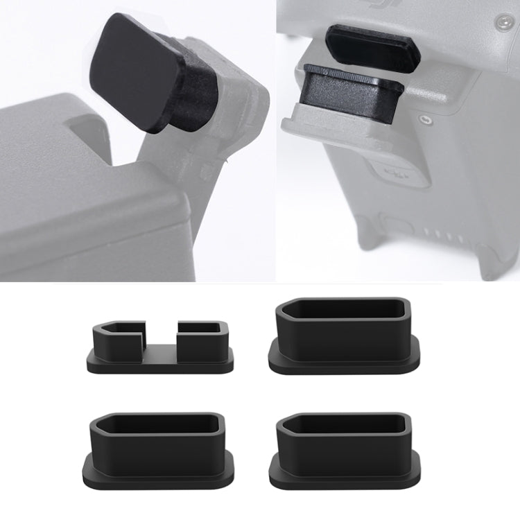 Sunnylife FV-DC269 4 in 1 Silicone Body Port + Battery Port Dust-Proof Plugs for DJI FPV -  by Sunnylife | Online Shopping South Africa | PMC Jewellery | Buy Now Pay Later Mobicred