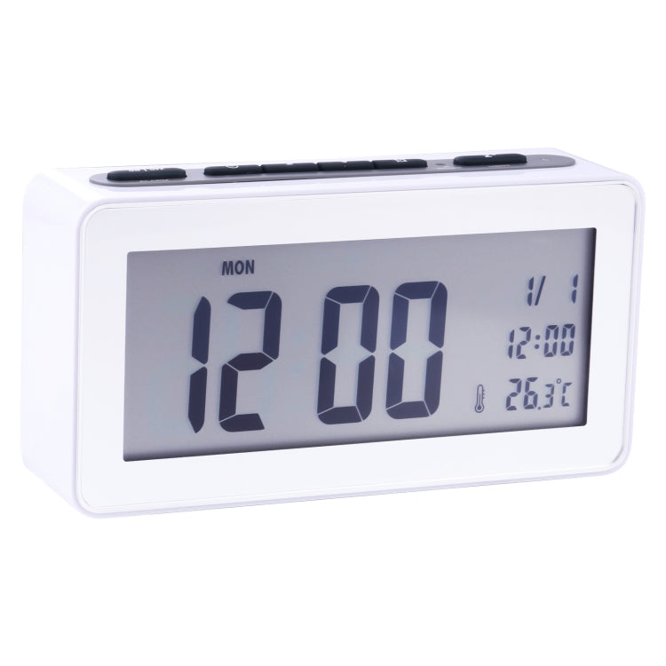 AQ139N LED Display Desktop Alarm Clock (White) - Alarm Clocks by PMc TechLife | Online Shopping South Africa | PMc TechLife | Buy Now Pay Later Mobicred