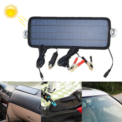 4.5W Portable Car Automobile Boat Battery Solar Cells Rechargeable Power Battery Charger - Booster Cable & Clip by PMC Jewellery | Online Shopping South Africa | PMC Jewellery