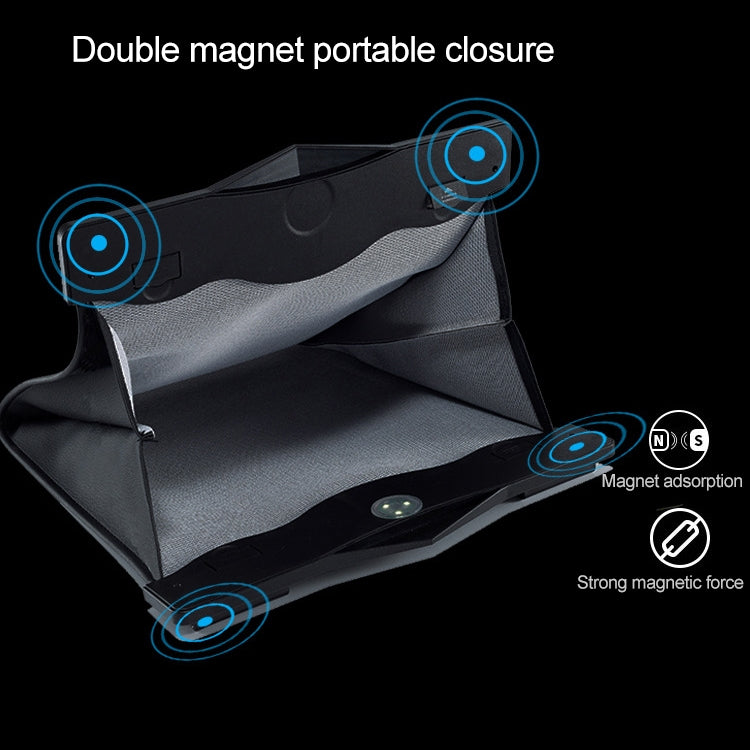 Car Multifunctional LED Design Hanging Folding Garbage Bin Storage Box (Black) - Stowing Tidying by PMC TechLife | Online Shopping South Africa | PMC TechLife | Buy Now Pay Later Mobicred
