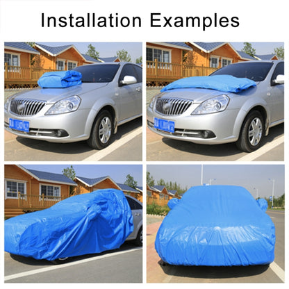 Anti-Dust Anti-UV Heat-insulating Elastic Force Cotton Car Cover for Hatchback Car, Size: 3.9m~4.19m(Black) - PE Material by PMC Jewellery | Online Shopping South Africa | PMC Jewellery | Buy Now Pay Later Mobicred