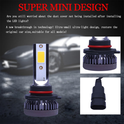 2 PCS 9005 DC9-36V / 36W / 3000K / 6000LM IP68 Car / Motorcycle Mini COB LED Headlight Lamps / Fog Light(Gold Light) - LED Headlamps by PMC Jewellery | Online Shopping South Africa | PMC Jewellery | Buy Now Pay Later Mobicred