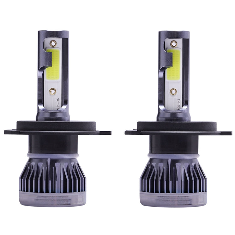 2 PCS H4 DC9-36V / 36W / 8000K / 6000LM IP68 Car / Motorcycle Mini COB LED Headlight Lamps / Fog Light(Ice Blue Light) - LED Headlamps by PMC Jewellery | Online Shopping South Africa | PMC Jewellery | Buy Now Pay Later Mobicred