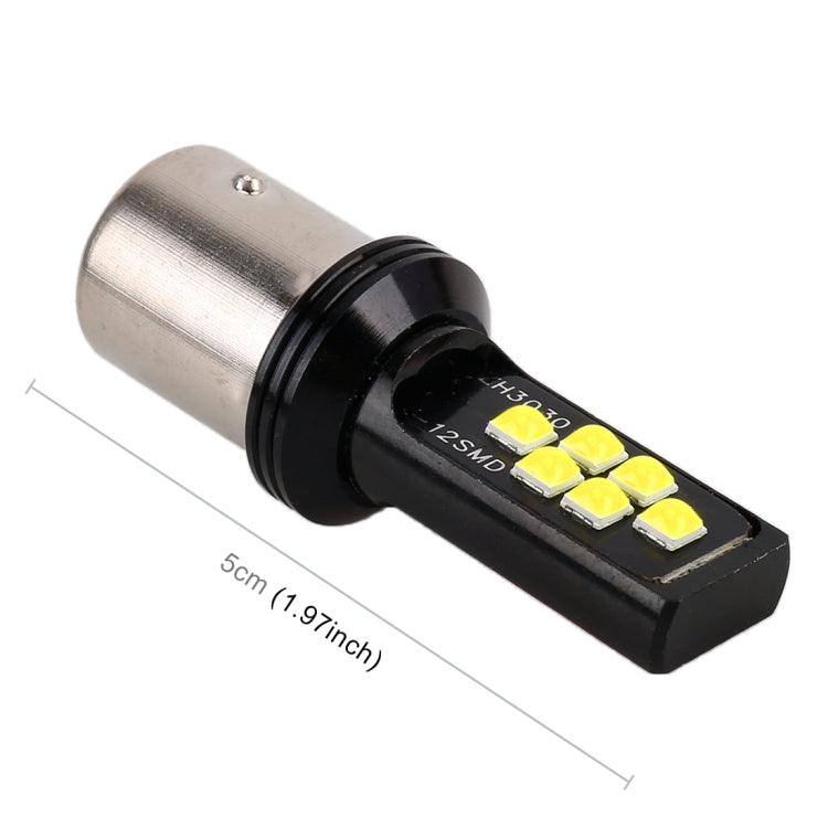 2 PCS 1156 DC9-16V / 3.5W Car Auto Turn Lights 12LEDs SMD-ZH3030 Lamps, with Constant Current(White Light) - Arrow Turn Lights by PMC Jewellery | Online Shopping South Africa | PMC Jewellery | Buy Now Pay Later Mobicred