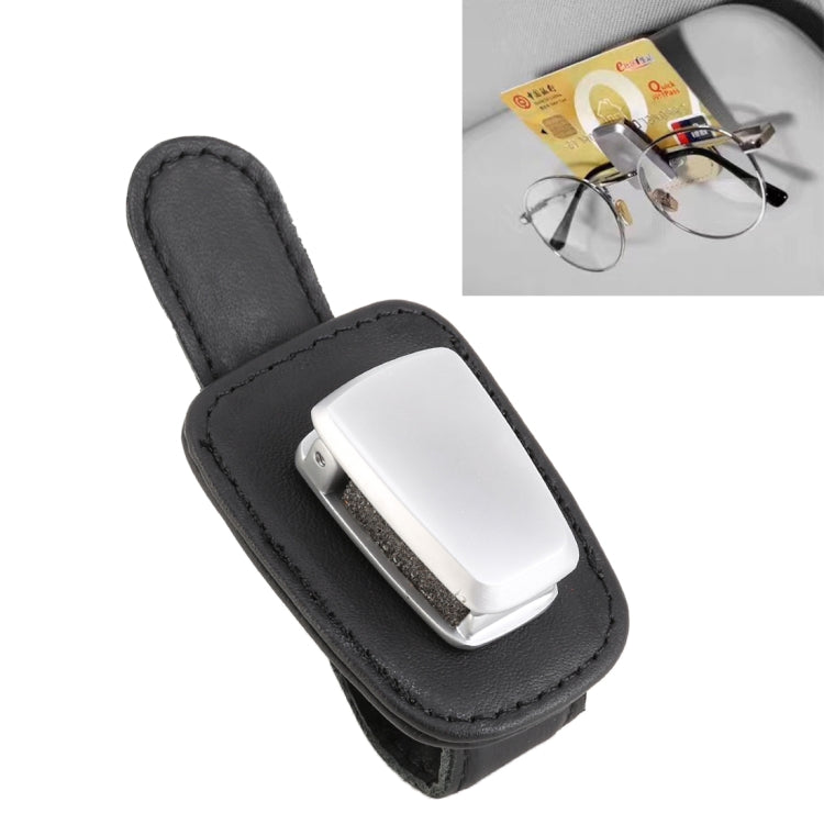 Car Multi-functional Sunglasses Clip Holder(Black) - Sunglasses & Glasses Clips by PMC Jewellery | Online Shopping South Africa | PMC Jewellery | Buy Now Pay Later Mobicred