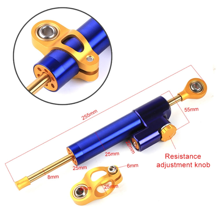 Motorcycle Handlebar Universal Shock Absorber Direction Damper Steering Stabilizer Damper Accessories(Silver) - Replacement Parts by PMC TechLife | Online Shopping South Africa | PMC TechLife | Buy Now Pay Later Mobicred