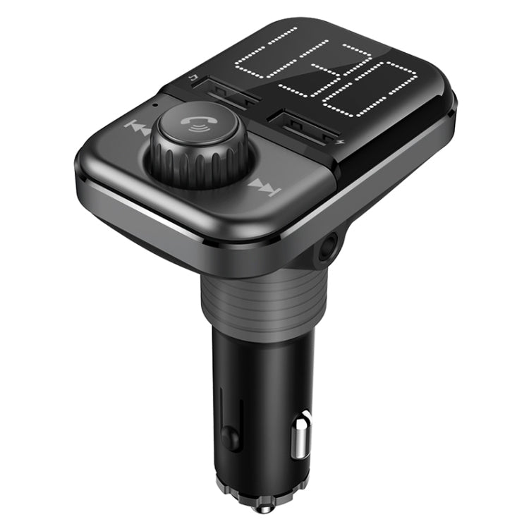 BT72 Dual USB Charging Smart Bluetooth FM Transmitter MP3 Music Player Car Kit with 1.5 inch White Display Screen, Support Bluetooth Call, TF Card & U Disk - Bluetooth Car Kits by PMC Jewellery | Online Shopping South Africa | PMC Jewellery | Buy Now Pay Later Mobicred