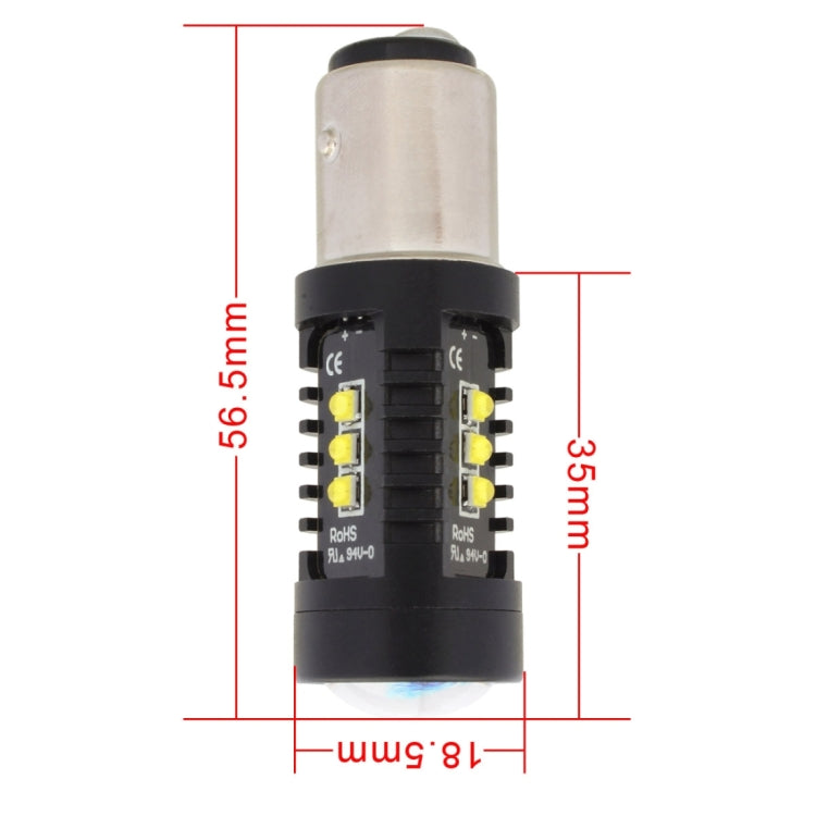 2 PCS MZ 10W 1080LM 5500K 1157 12 XB-D LED Car Brake Lights BAY15D Reverse Lamps Car Tail Parking Light Auto Turn Signals, DC 12-24V(White Light) - Brake Lights by MZ | Online Shopping South Africa | PMC TechLife | Buy Now Pay Later Mobicred