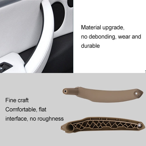 Car Interior Left Handle Inner Door Armrest Panel Pull 51416969401 for BMW X5 / X6, Left Drive(Beige) - Door Handles by PMC TechLife | Online Shopping South Africa | PMC TechLife | Buy Now Pay Later Mobicred