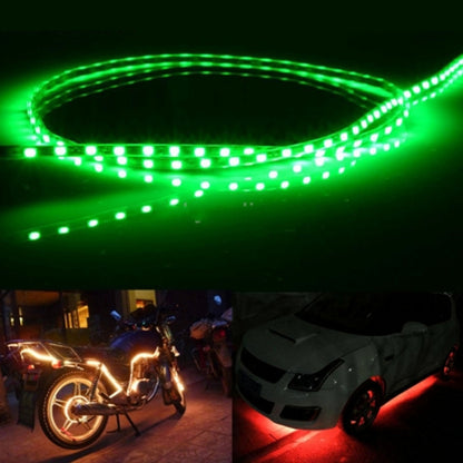 5 PCS 45 LED 3528 SMD Waterproof Flexible Car Strip Light for Car Decoration, DC 12V, Length: 90cm(Green Light) - Decorative Lights by PMC Jewellery | Online Shopping South Africa | PMC Jewellery | Buy Now Pay Later Mobicred