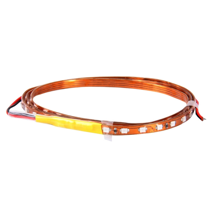 5 PCS Flow Style 45 LED 3528 SMD Waterproof Flexible Car Strip Light for Car Decoration, DC 12V, Length: 90cm(Yellow Light) - Decorative Lights by PMC Jewellery | Online Shopping South Africa | PMC Jewellery | Buy Now Pay Later Mobicred