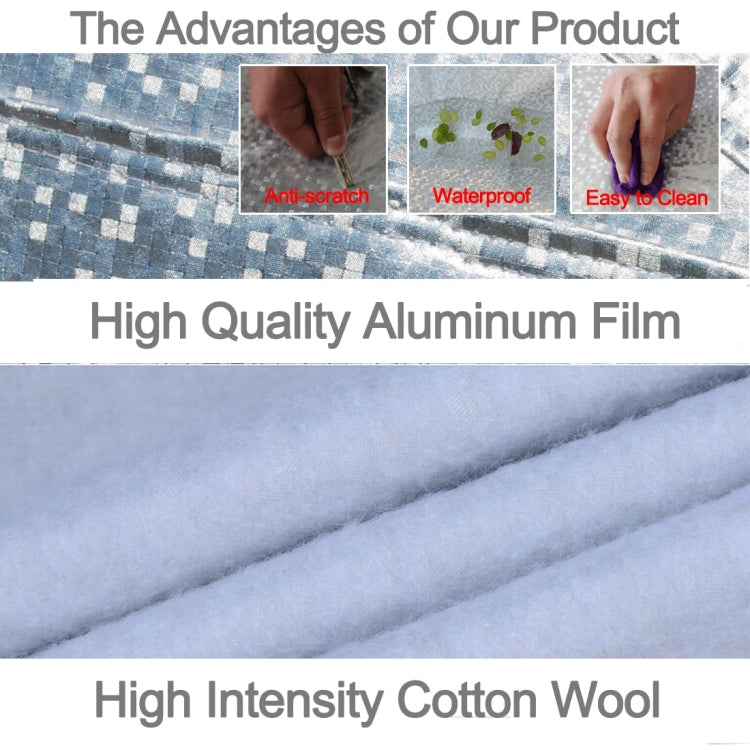 Aluminum Film PEVA Cotton Wool Anti-Dust Waterproof Sunproof Anti-frozen Anti-scratch Heat Dissipation SUV Car Cover with Warning Strips, Fits Cars up to 4.7m(183 inch) in Length - Aluminum Film PEVA by PMC Jewellery | Online Shopping South Africa | PMC Jewellery | Buy Now Pay Later Mobicred