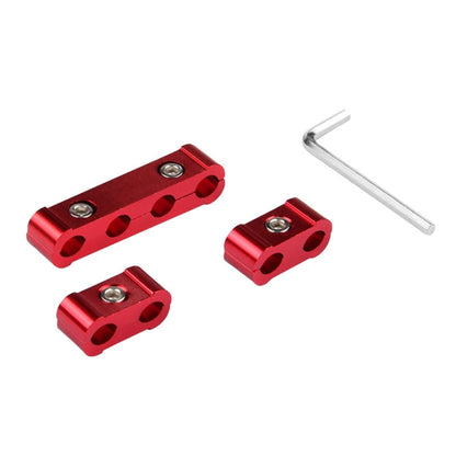 3 PCS Aluminum Engine Spark Plug Wire Separator Divider Organizer Clamp Kit (Red) - Booster Cable & Clip by PMC Jewellery | Online Shopping South Africa | PMC Jewellery | Buy Now Pay Later Mobicred