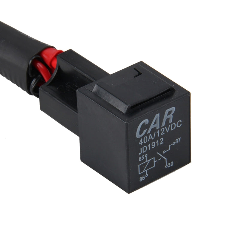 DC 12V 40A H11 Bulb Strengthen Line Group HID Xenon Controller Cable Relay Wiring - Wires by PMC TechLife | Online Shopping South Africa | PMC TechLife | Buy Now Pay Later Mobicred