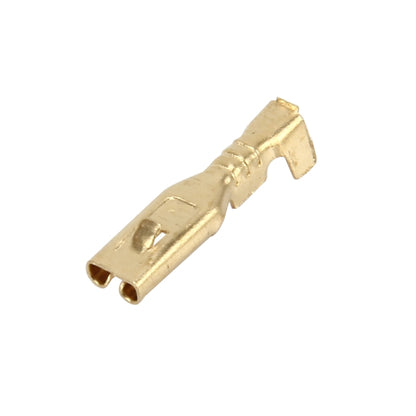 100 PCS 2.8mm Speaker Cable Spade Plug Connector Gold Plated Copper Speaker Cable Terminal - Booster Cable & Clip by PMC Jewellery | Online Shopping South Africa | PMC Jewellery