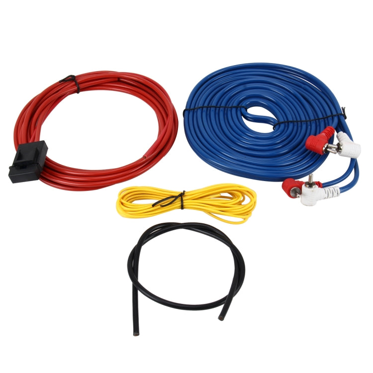 Car Audio Speakers Wiring kits Speaker Cable Subwoofer Amplifier Installation Cable Kit Power Cable  Car Speaker Power Amplifier Car Power Amplifier Car Audio Line + Power Line Suit - Car Amplifiers by PMC Jewellery | Online Shopping South Africa | PMC Jewellery