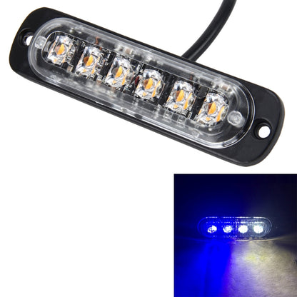 DC 12V-24V 2W 6LEDs SMD-2835 Lamps 17 Flash Patterns 3 Lines Car Flash Lamp Waterproof Car Truck Emergency Strobe Flash Warning Light, Cable Length: 90cm - Warning Lights by PMC Jewellery | Online Shopping South Africa | PMC Jewellery | Buy Now Pay Later Mobicred