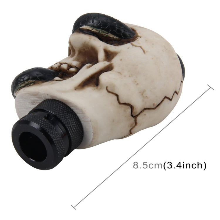 Universal Skull with a Snake Shape Car Gear Shift Knob Modified Car Gear Shift Knob Auto Transmission Shift Lever Knob Resin Gear Knobs - Shift Knob by PMC Jewellery | Online Shopping South Africa | PMC Jewellery | Buy Now Pay Later Mobicred