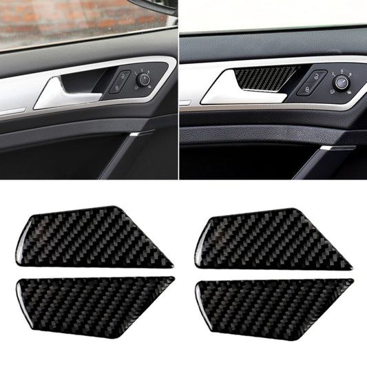 Car Carbon Fiber Door Inner Handle Wrist Panel Decorative Sticker for Volkswagen Golf 7 2013-2017 - Car Interior Mouldings by PMC Jewellery | Online Shopping South Africa | PMC Jewellery | Buy Now Pay Later Mobicred