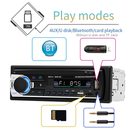 SWM-530 12V Universal Car Dual USB Charger Radio Receiver MP3 Player, Support FM & Bluetooth with Remote Control - Car MP3 & MP4 & MP5 by PMC Jewellery | Online Shopping South Africa | PMC Jewellery | Buy Now Pay Later Mobicred