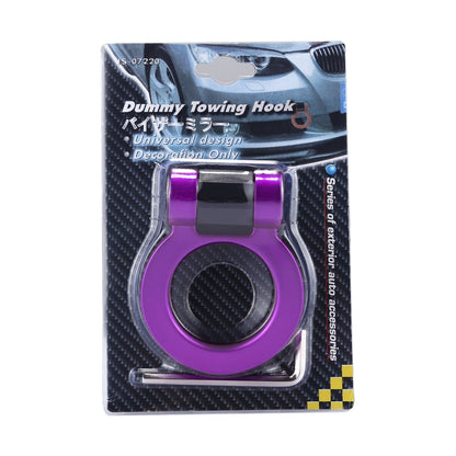 Car Truck Bumper Round Tow Hook Ring Adhesive Decal Sticker Exterior Decoration (Purple) - Towing Bars by PMC Jewellery | Online Shopping South Africa | PMC Jewellery | Buy Now Pay Later Mobicred