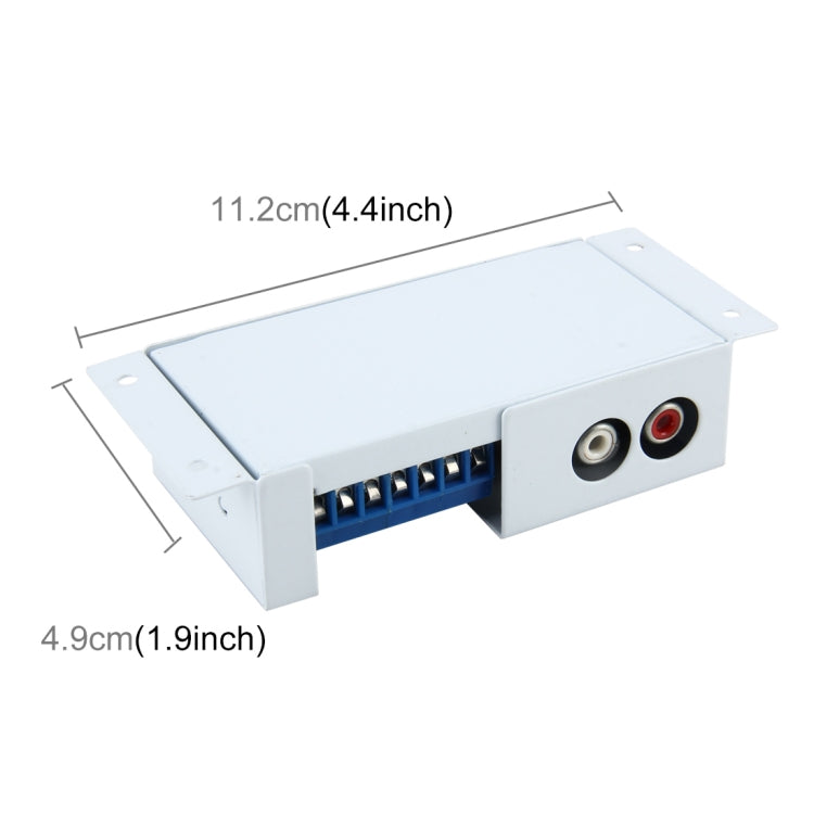 Car Audio Speaker Level Converter High VF Rotates Low VF Auto Car High to Low Impedance Converter Adapter Speaker to RCA Line - Car Amplifiers by PMC Jewellery | Online Shopping South Africa | PMC Jewellery