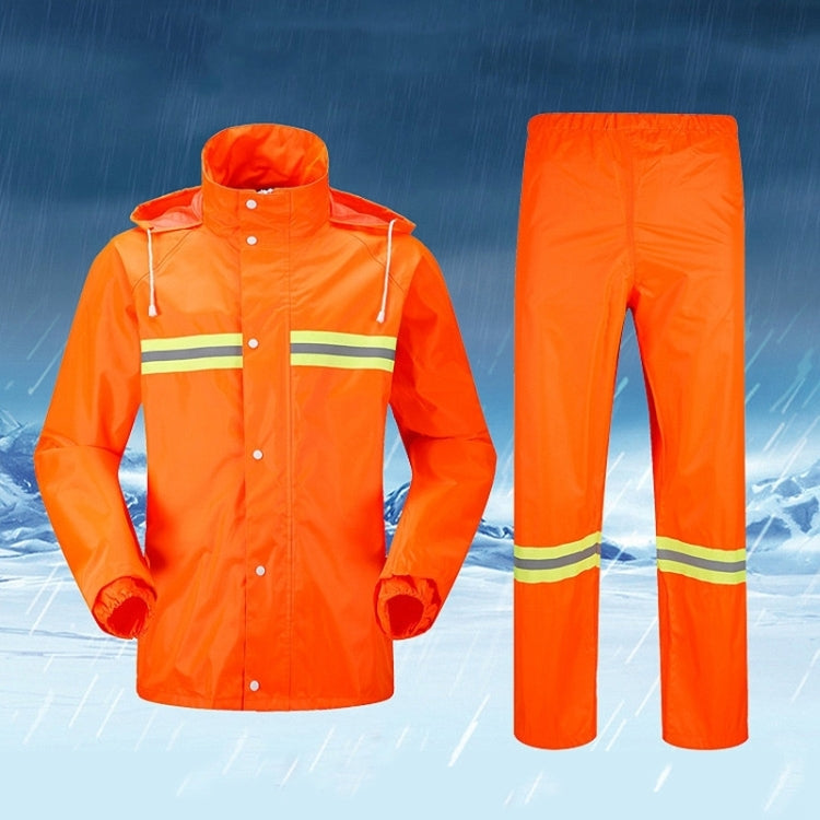 Adult Split Reflective Raincoats Rain Pants Cleaners Waterproof Clothes Labor Insurance Safety Sanitation Suits, Size: L - Reflective Safety Clothing by PMC Jewellery | Online Shopping South Africa | PMC Jewellery | Buy Now Pay Later Mobicred