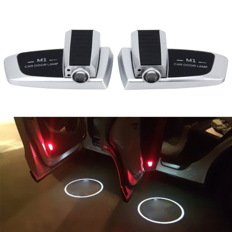 2 PCS Intelligent Induction HD Projection Car Door Welcome Lamps Display Logo for Jeep(Silver) - Door Lights by PMC Jewellery | Online Shopping South Africa | PMC Jewellery | Buy Now Pay Later Mobicred