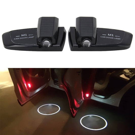 2 PCS Intelligent Induction HD Projection Car Door Welcome Lamp Display Logo for Ford(Black) - Door Lights by PMC Jewellery | Online Shopping South Africa | PMC Jewellery | Buy Now Pay Later Mobicred