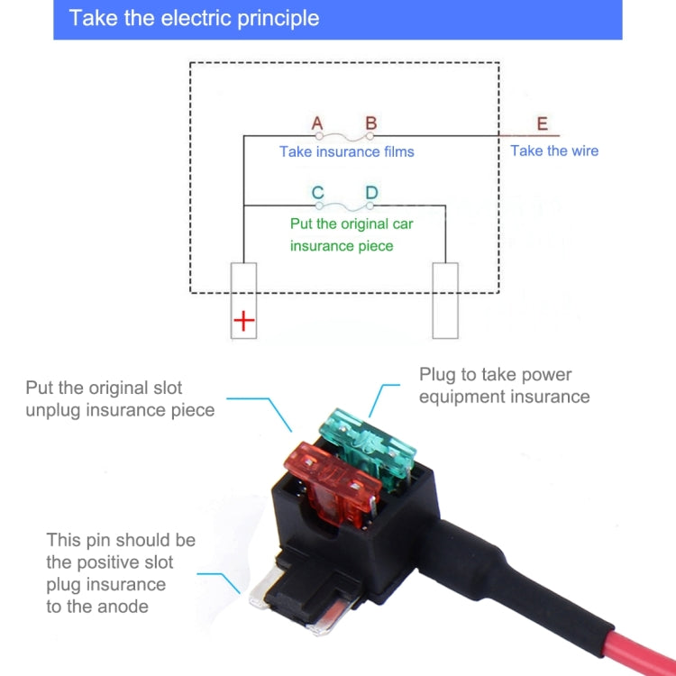 Car 12V Add-A-Circuit TAP Adapter ATM APM Blade Auto Fuse Holder(MINI Size) - Fuse by PMC Jewellery | Online Shopping South Africa | PMC Jewellery