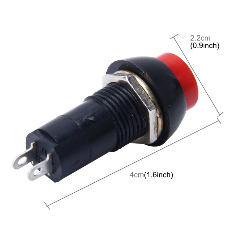 10 PCS Car Auto Universal DIY 2 Pin Round Cap OFF- ON Push Button - Car Switches by PMC TechLife | Online Shopping South Africa | PMC TechLife | Buy Now Pay Later Mobicred