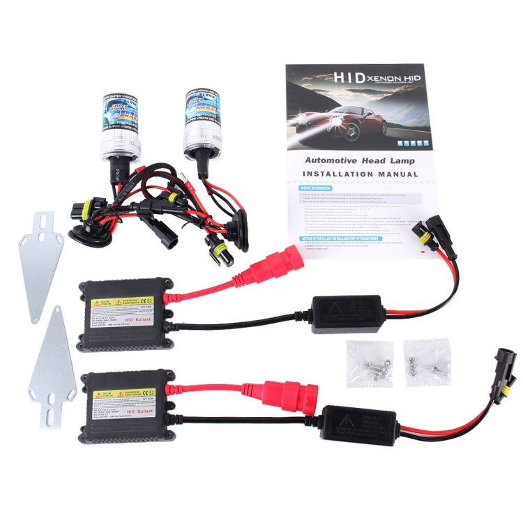 2PCS 35W HB4/9006 2800 LM Slim HID Xenon Light with 2 Alloy HID Ballast, High Intensity Discharge Lamp, Color Temperature: 6000K - Xenon Lights by PMC Jewellery | Online Shopping South Africa | PMC Jewellery | Buy Now Pay Later Mobicred