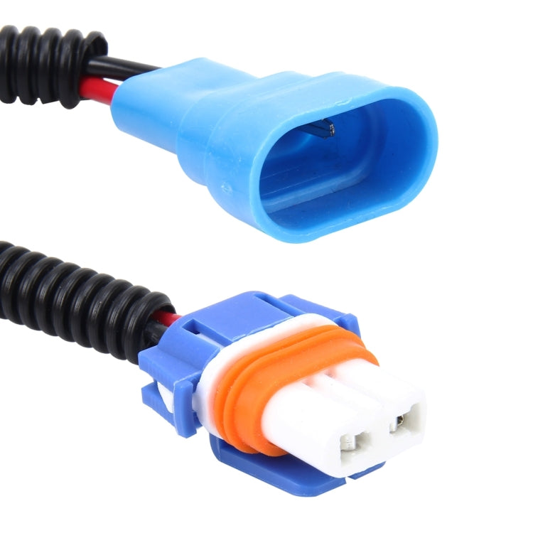 2 PCS 9005 Car HID Xenon Headlight Male to Female Conversion Cable with Ceramic Adapter Socket - Wires by PMC TechLife | Online Shopping South Africa | PMC TechLife