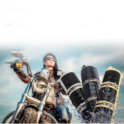 Motorcycle Waterproof Aluminum Shell Bluetooth Handle Stereo Speaker, Support BT/MP3/FM/TF(Black) - Electrical Instruments by PMC Jewellery | Online Shopping South Africa | PMC Jewellery | Buy Now Pay Later Mobicred