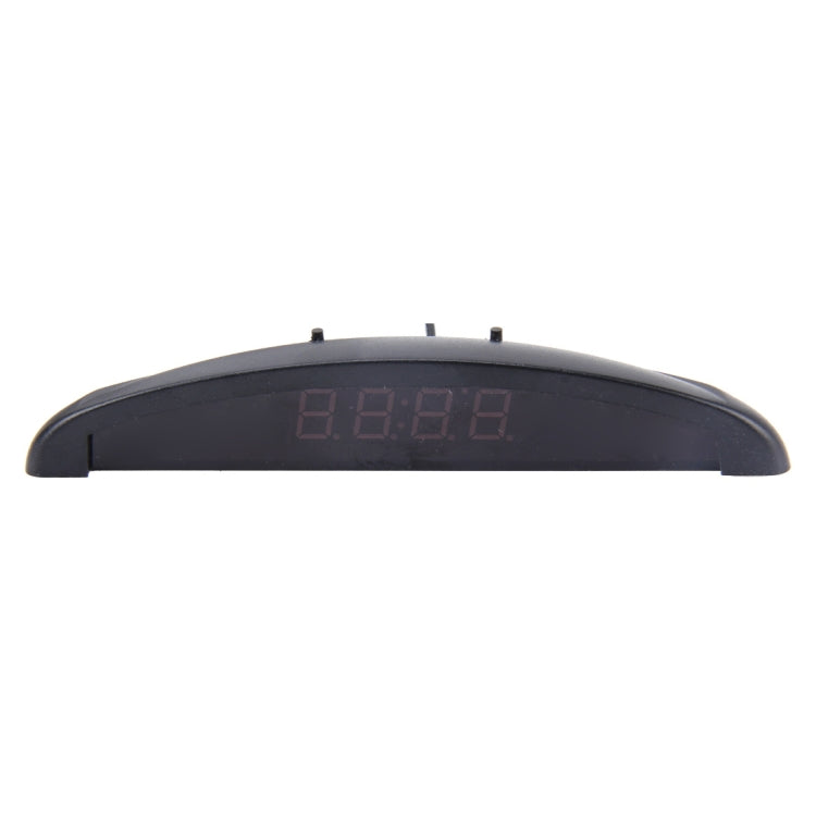 2 in 1 Car LED Digital Display Thermometer Clock(Red) - Clocks & Car Meters by PMC TechLife | Online Shopping South Africa | PMC TechLife | Buy Now Pay Later Mobicred