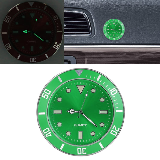 Car Paste Clock Car Luminous Watch(Green) - Clocks & Car Meters by PMC Jewellery | Online Shopping South Africa | PMC Jewellery | Buy Now Pay Later Mobicred