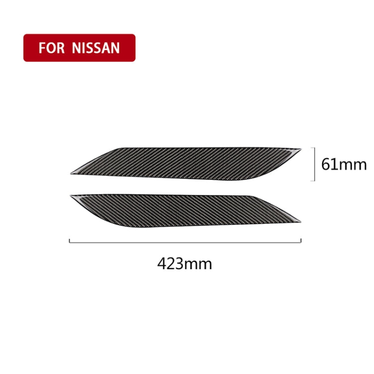 Car Carbon Fiber Light Eyebrow for 2003-2009 Nissan 350Z All Models - Lamp Decoration by PMC Jewellery | Online Shopping South Africa | PMC Jewellery | Buy Now Pay Later Mobicred