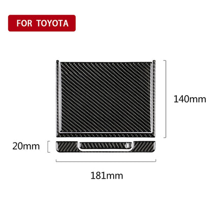 4 in 1 Car Carbon Fiber Storage Box Decorative Sticker for Toyota Eighth Generation Camry 2018-2019 - Car Interior Mouldings by PMC Jewellery | Online Shopping South Africa | PMC Jewellery | Buy Now Pay Later Mobicred