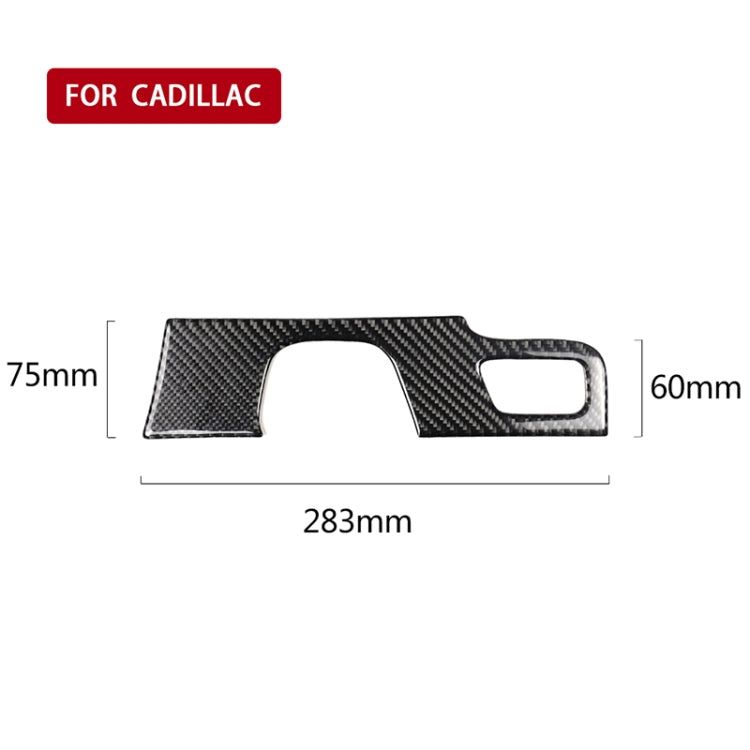 Car Carbon Fiber Gear Position Panel Decorative Sticker for Cadillac XT5 2016-2017, Left Drive - Car Interior Mouldings by PMC Jewellery | Online Shopping South Africa | PMC Jewellery | Buy Now Pay Later Mobicred