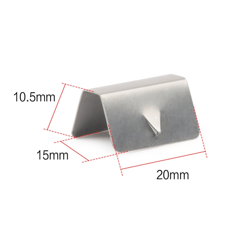 10 PCS Car Windshield Clip Wind / Rain Deflector Channel Metal Buckle for Heko G3 - Windscreen Wipers by PMC Jewellery | Online Shopping South Africa | PMC Jewellery | Buy Now Pay Later Mobicred